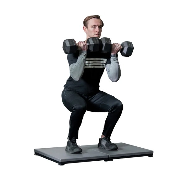 Bertec Force Plates in use during a lifting task